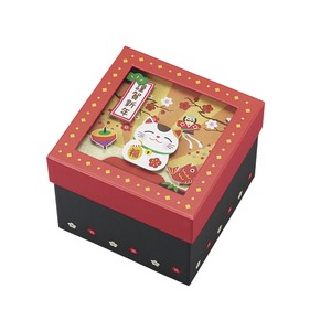 招き猫3Dボックス ギフト詰め合わせ  お菓子箱 焼き菓子 雑貨 アクセサリー