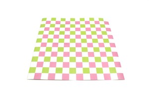 Decorative Product Pink Square Yellow Green