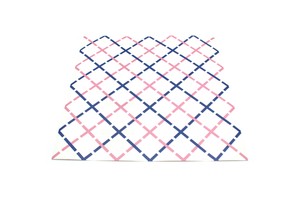 Decorative Product Navy Pink Square