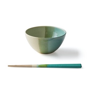 Kyo/Kiyomizu ware Large Bowl Blue Made in Japan