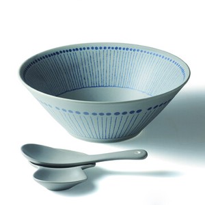 Made in Japan Mino Ware bowl China Spoon Attached Ramen Noodle Bowl Donburi Gift Sets