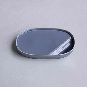 suzuri-Plate(Oval)NavyBlue/Made in Japan