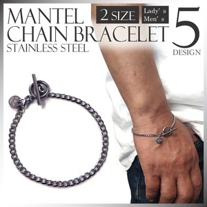 Chain Bracelet Stainless Narrow Ladies Men's 2