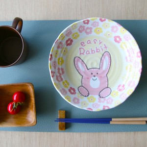 美浓烧 大餐盘/中餐盘 兔子 日本制造