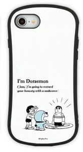 I'm Doraemon iPhoneSEハイブリッドガラスケース きれいなジャイアン IDR-27B