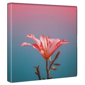 【アートデリ】花のファブリックボード インテリア雑貨 ピンク  poht-2205-24 30cm×30cm Mサイズ