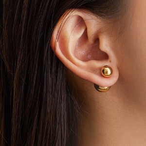 Pierced Earringss Reversible Made in Japan