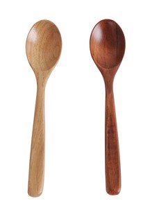 汤匙/汤勺 木制 勺子/汤匙 自然 2颜色
