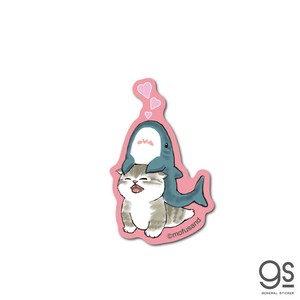 mofusand ダイカットステッカー ミニ サメと一緒 猫 もふもふ 第二弾 LINE スタンプ SNS ねこ 人気 MOF030