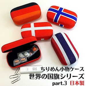 Crape Fancy Goods Case Made in Japan National Flag Japanese Pattern Accessory Pill Case
