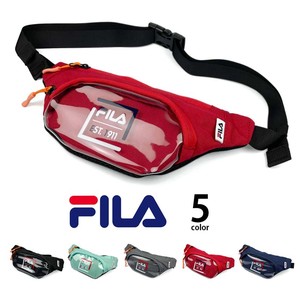 全5色 FILA フィラ 鞄クリアフロントポケット ウエストバッグ  ボディバッグ  ウエストポーチ(81fl06)