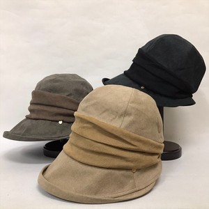 【秋冬帽子】2023秋冬婦人帽子　エッジアップ　耳付き　レディース帽子