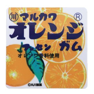 【ステッカー】昭和レトロ駄菓子 ダイカットビニールステッカー オレンジフーセンガム