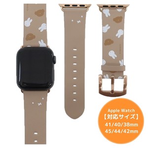【腕時計】ミッフィー Apple Watch レザーバンド ミッフィー＆ボリス