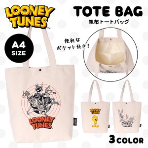 LOONEY TUNES帆布トート / ルーニー トゥイーティー バッグス キャラクター