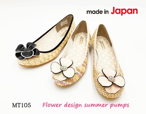 Pumps Low-heel Mesh 2cm Made in Japan