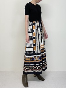 Knitted Docking Scarf Skirt One-piece Dress