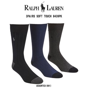 POLO RALPH LAUREN(ポロ ラルフローレン)メンズ ビジネス ソックス 3足セット 男性用靴下 8439PK