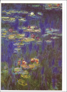 グリーティングカード 多目的 モネ「睡蓮の池」アート 画家 メッセージカード 定形