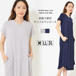 Casual Dress 2Way A-Line French Sleeve Ladies