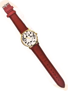 【時計】腕時計　レッド　8220341