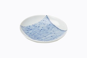 藍らいん　取皿【日本製　波佐見焼　電子レンジ・食洗機使用可能〇】