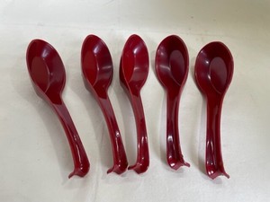 4 7 4 3 China Spoon Red 5P 5P