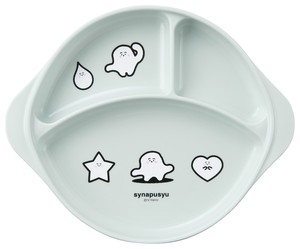 【シナぷしゅ】　ランチ皿（足ゴム付）　子供食器　皿<日本製>