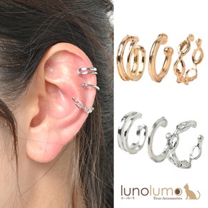 Clip-On Earrings Earrings sliver Ear Cuff Casual Simple Set of 3