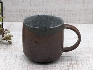石井伸夫［一点物・インテリア・日本製］マグカップ/茶・グレー