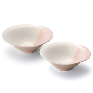 Made in Japan Mino Ware style Ancient City Sakura Heart Bowl Gift Sets