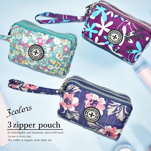 Pouch Flower Lightweight Floral Pattern Large Capacity Ladies'