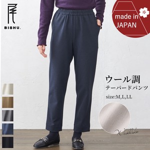Full-Length Pant Brushing Fabric Stretch Tapered Pants Autumn/Winter 2023 Made in Japan