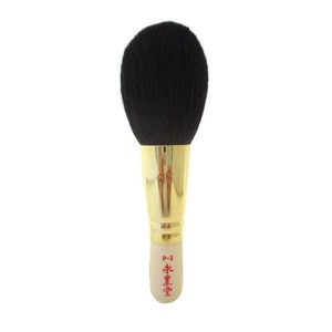 ホワイトパールシリーズ　WP P-3　広島県熊野の化粧筆　パウダーブラシ　毛質:粗光峰（ヤギ）　日本製