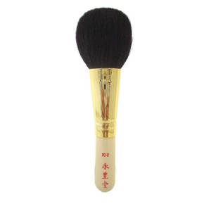 ホワイトパールシリーズ　WP PC-2広島県熊野の化粧筆　パウダーorチークブラシ　毛質:粗光峰（ヤギ）日本製