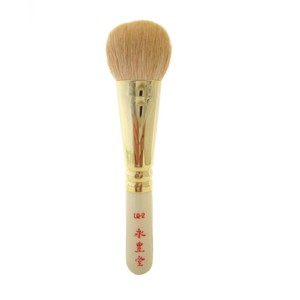 ホワイトパールシリーズ　WP LQ-2広島県熊野の化粧筆　リキッドファンデーションブラシ　毛質:ヤギ日本製