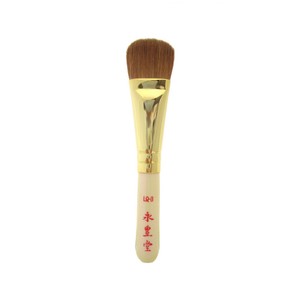 ホワイトパールシリーズ　WP LQ-3広島県熊野の化粧筆　リキッドファンデーションブラシ　毛質:イタチ日本製