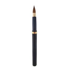 NLシリーズ　NL-5　広島県熊野の化粧筆　オートリップブラシ　尖型　(ブラック)　毛質：イタチ 日本製