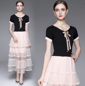 Casual Dress Patchwork Pudding One-piece Dress