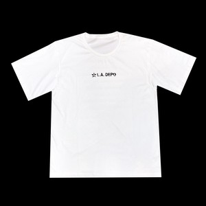 L.A.DEPO オリジナル プリント Tシャツ　半袖　ホワイト　M／Lサイズ　ユニセックス　アメ雑