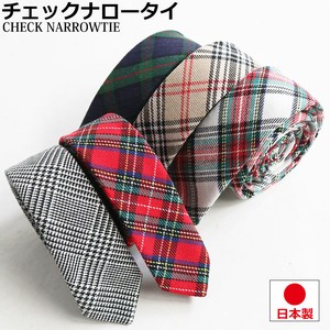 领带 领带 格子花呢 日本制造