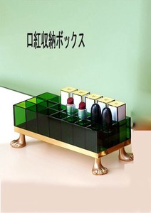 Lipstick Storage Box Table-top Make Up Storage Stand Up Large capacity 4 9