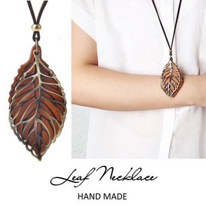 Leaf Necklace Ladies Long Necklace Gift Gift 4 4