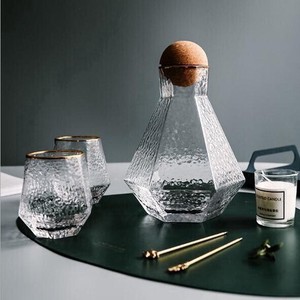創造的な幾何学的なガラスの冷たいやかんセット BQ182