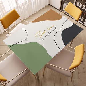 Tablecloth Table Cover Leather Place Mat Table Cover Waterproof Heat-Resistant Rectangle