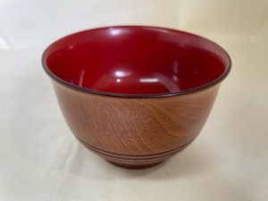 4 7 109 Wooden Soup Bowl inside
