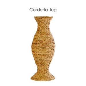 大きな花を飾るラタンベース【Corderia Jug】コーデリア ジャグ/HUNT9