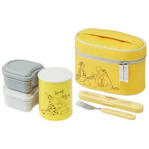 Antibacterial Heat Retention Attached Lunch Box 5 60 ml Winnie The Pooh Relax