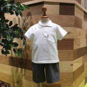 Kids' Sleeveless - Short Sleeve Polo Shirt Formal Sleeve 80 ~ 140cm Made in Japan