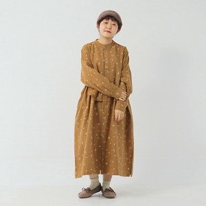 シャツワンピ（ﾋﾞｴﾗ起毛地図柄pt/ｱﾝﾃｨｰｸ柄pt）